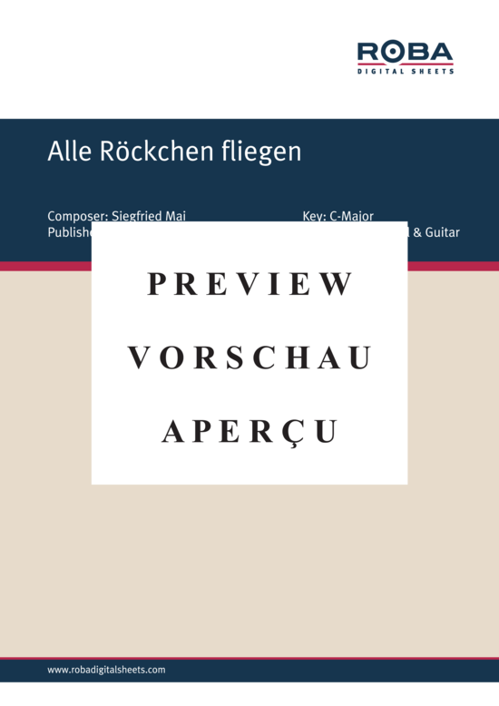 Product gallery: Page 2 of 4 Alle Röckchen fliegen , , Piano and Voice