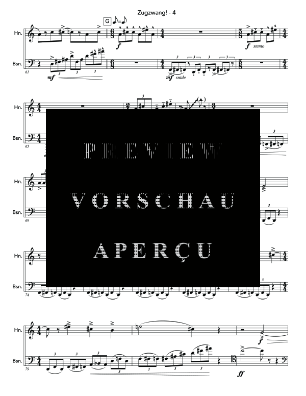 Produktgalerie: Seite 9 von 11 Zugzwang!, , (Horn in F und Fagott)