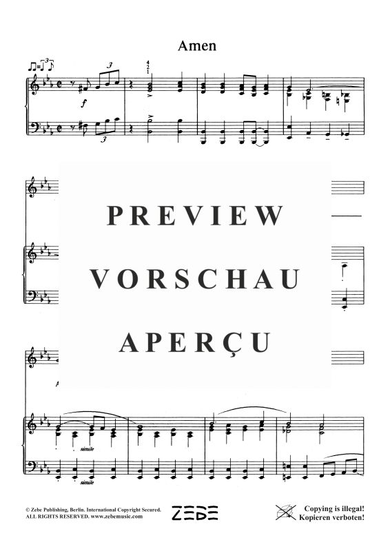 gallery: Amen, , Voice and Piano