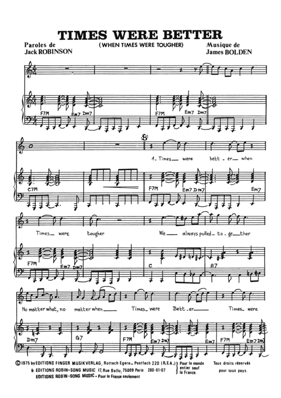 Produktbild zu: Times were better 1975