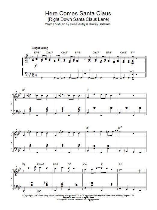 Product gallery: Page 1 of 1 Here Comes Santa Claus (Right Down Santa Claus Lane), Gene Autry