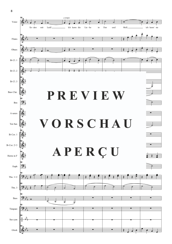 Product gallery: Page 11 of 11 Gern hab ich die Fraun gekusst, , Solo Voice and Concert Band