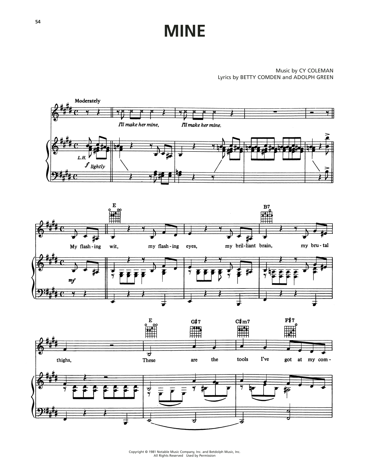 Produktbild zu: Mine (from On The Twentieth Century)
