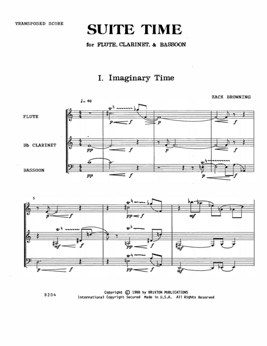 Product picture to: Suite Time Zack Browning