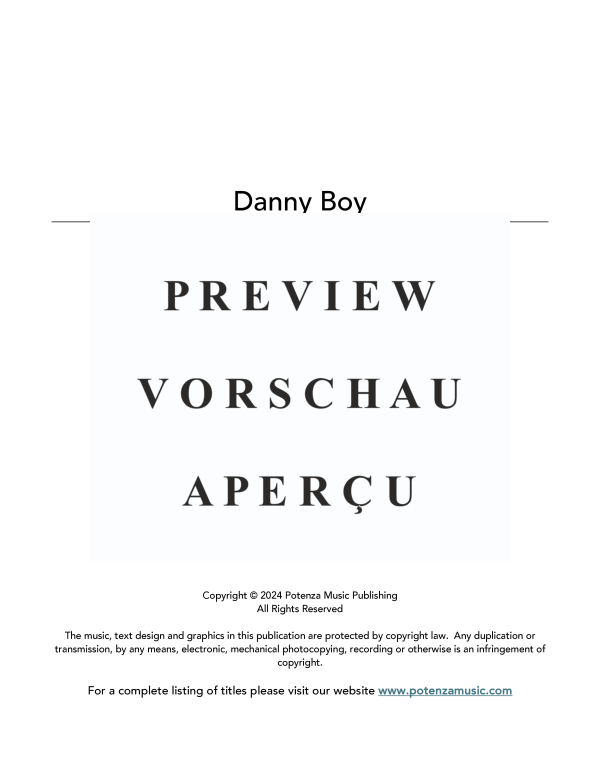 Produktgalerie: Seite 3 von 11 Danny Boy, , (Trompeten Sextett)