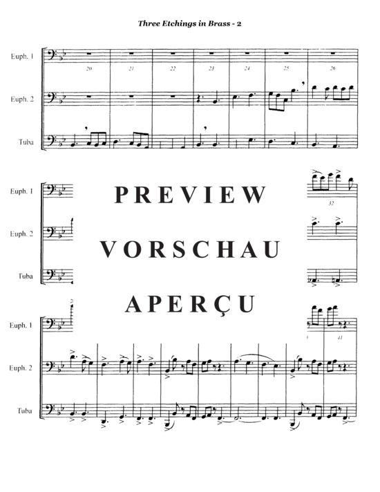 Produktgalerie: Seite 4 von 21 Three Etchings in Brass , , (Tuba Trio EET)