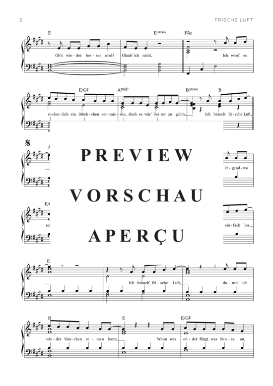 gallery: Frische Luft , Wincent Weiss, (Klavier Solo)