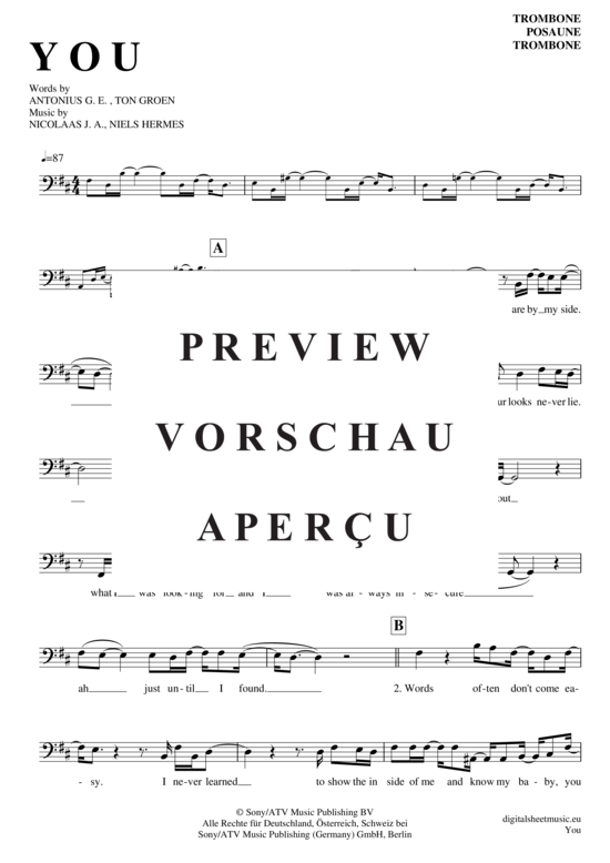 Product gallery: Page 2 of 4 You , Ten Sharp, (Posaune / Bariton)