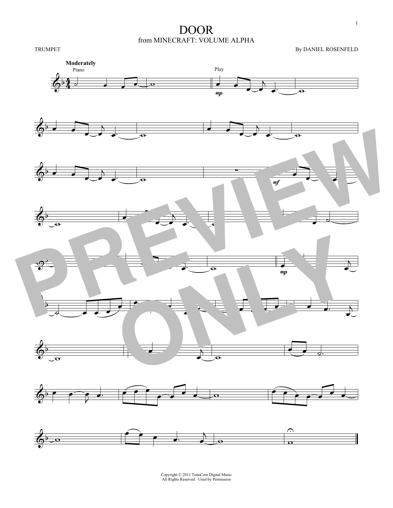 Produktgalerie: Seite 1 von 1 Door (from Minecraft), C418, Trompete