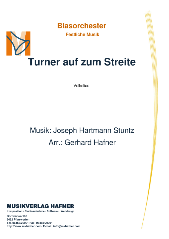 Product picture to: Turner auf zum StreiteJoseph Hartmann Stuntz