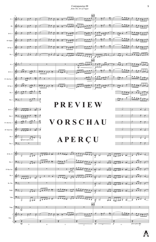 Produktgalerie: Seite 12 von 13 Contrapunctus 3 aus Kunst der Fuge , , (Concert Band)