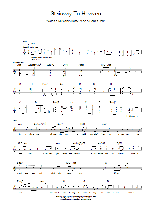 Produktgalerie: Seite 1 von 1 Stairway To Heaven, Led Zeppelin