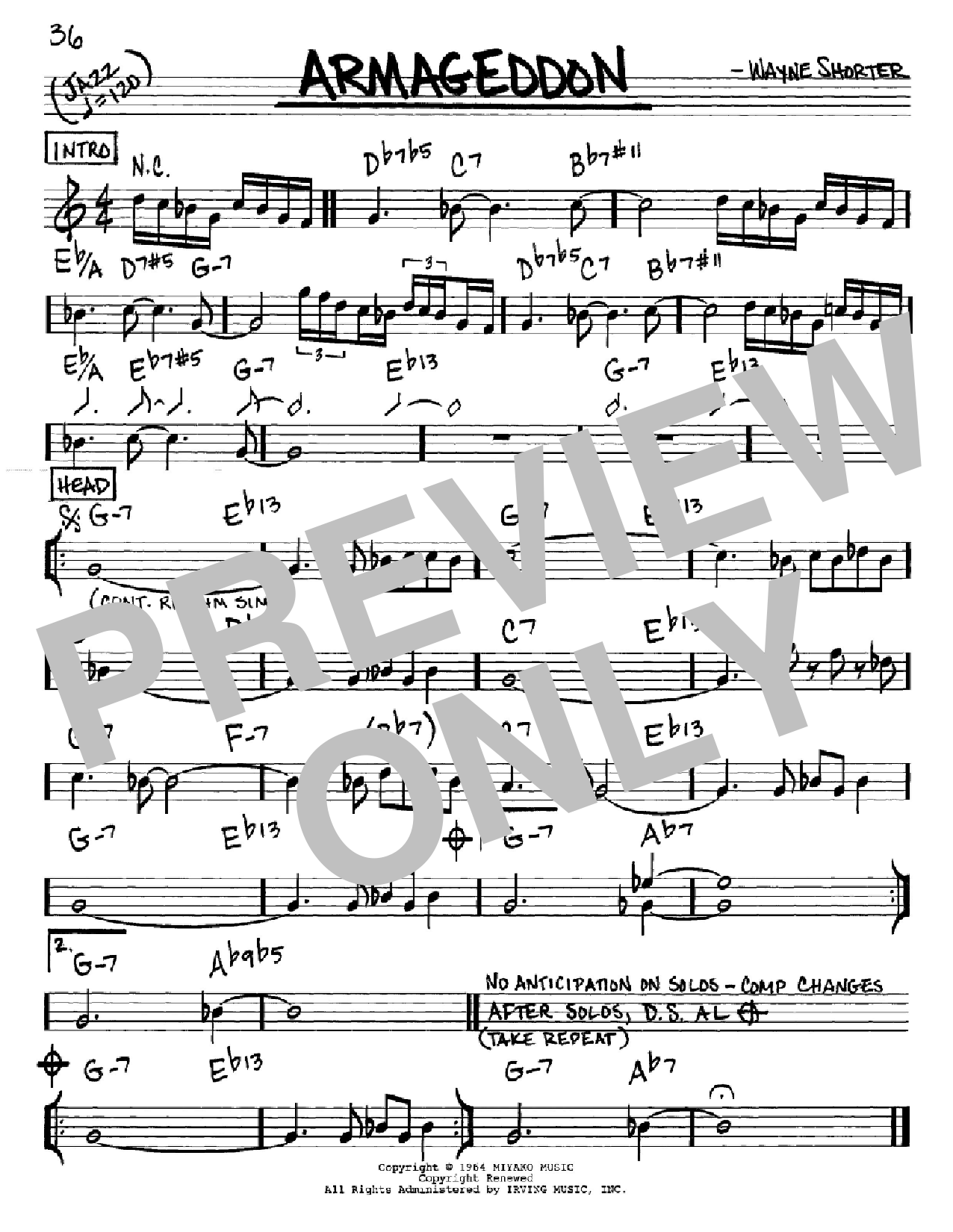 Product picture to:  Armageddon - Wayne Shorter