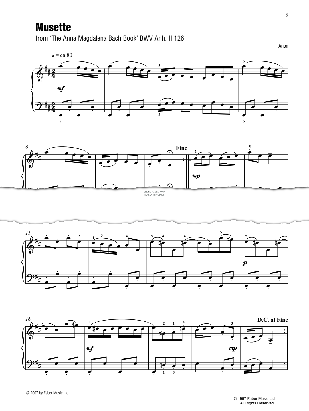 gallery: Musette (from 'The Anna Magdalena Bach Book' BWV Anh. II 126) (Best of Grade 2 Piano), Anon
