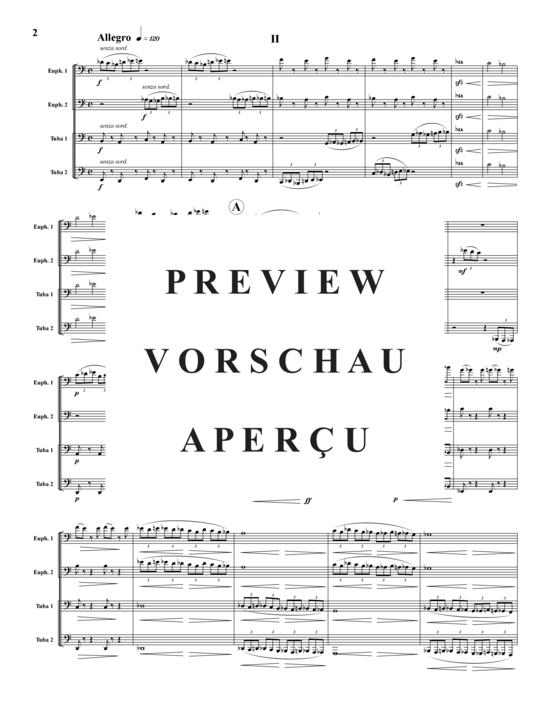 Product gallery: Page 3 of 21 Fünf Fragmente , , (Tuba Quartet: 2x Baritone, 2xTuba)