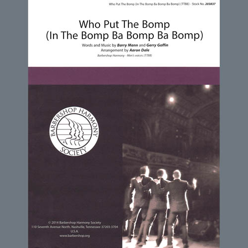 Produktbild zu: Who Put The Bomp (In The Bomp Ba Bomp Ba Bomp) (arr. Aaron Dale)