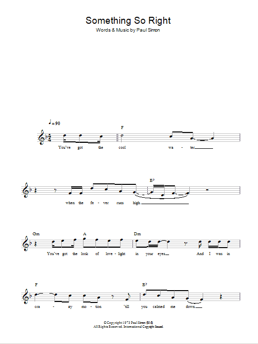 Produktgalerie: Seite 1 von 1 Something So Right, Simon & Garfunkel, Melodieinstrument