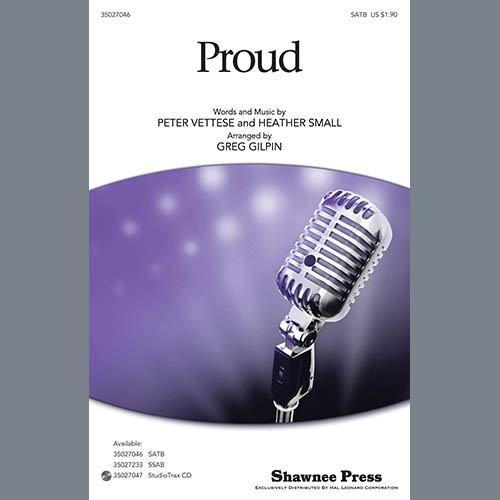cover: Proud (arr. Greg Gilpin), Peter Vettese and Heather Small