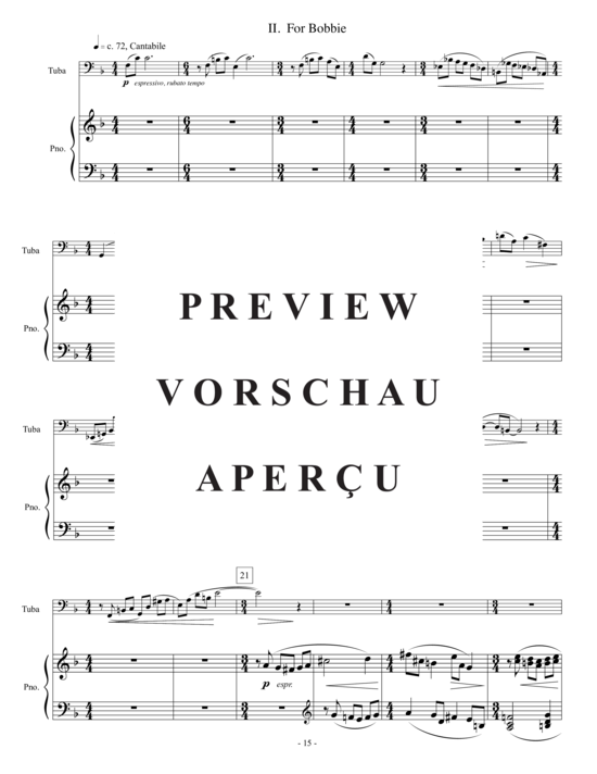 Produktgalerie: Seite 17 von 21 Tuba Concerto , , (Tuba + Klavier)