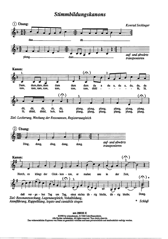 Product picture to: Stimmbildungskanons für ChöreKonrad Seckinger