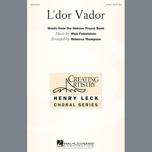 cover: L'Dor Vador, Rebecca Thompson, Chor