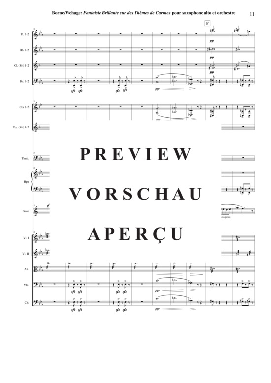 Product gallery: Page 12 of 21 Fantaisie Brillante sur des Thèmes de Carmen , , (alto saxophone solo + orchestra)