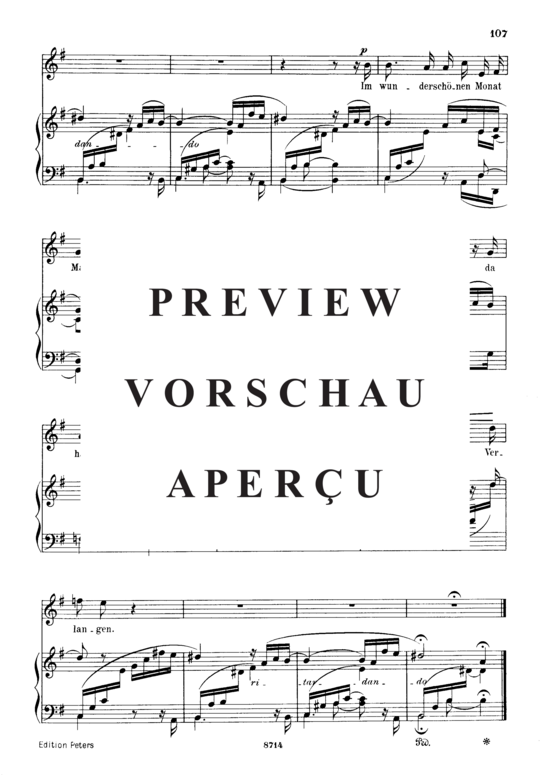 Product gallery: Page 3 of 3 Im wunderschönen Monat Mai, Op.48 No.1, , Medium Voice and Piano