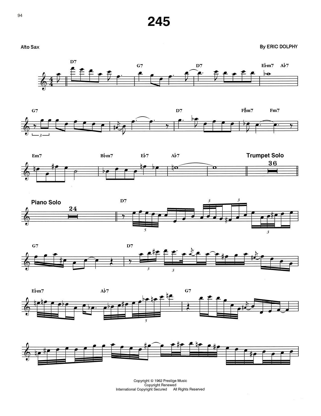 Product gallery: Page 1 of 1 245, Eric Dolphy