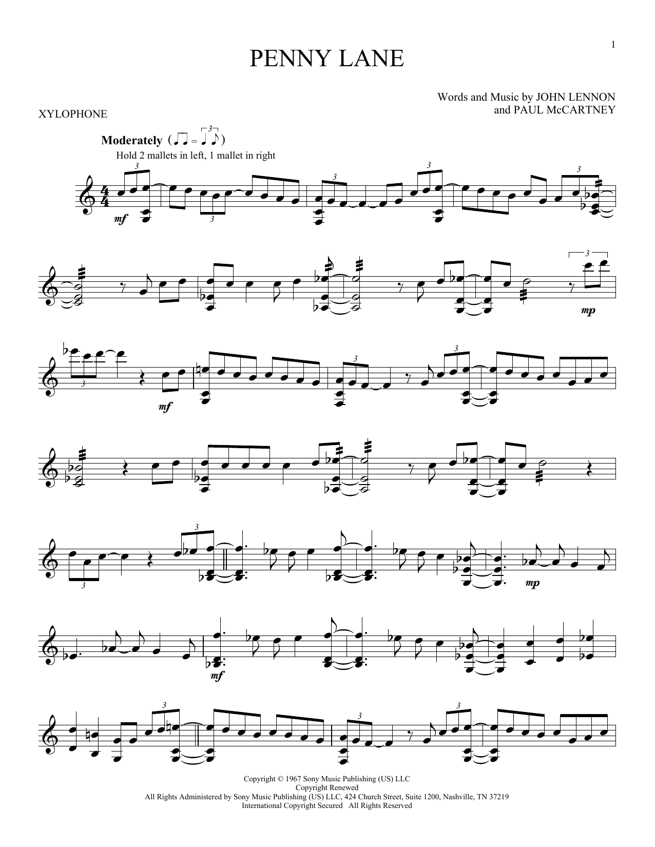 Produktbild zu:  Penny Lane - The Beatles