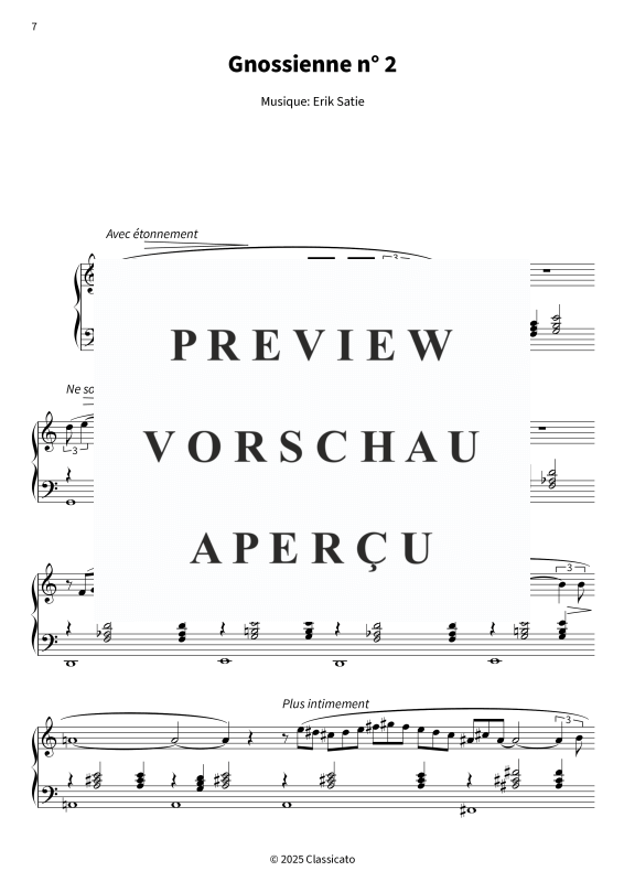 gallery: Trois Gnossiennes, , (Klavier Solo)