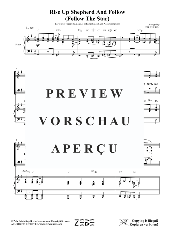 gallery: Rise Up Shepherd And Follow (Follow the Star), , Gemischter Chor SAB und Klavier