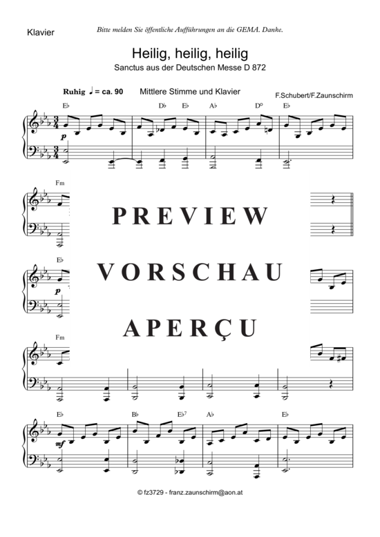 Product gallery: Page 6 of 7 Zum Sanctus (Heilig, heilig) , , Mezzo-soprano and Piano