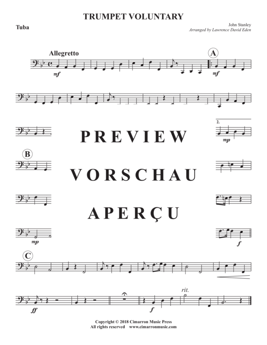 Produktgalerie: Seite 10 von 10 Trumpet Voluntary , , (Blechbläser Quintett)