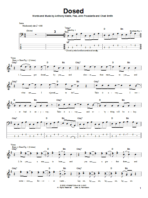 Produktgalerie: Seite 1 von 1 Dosed, Red Hot Chili Peppers, E-Bass