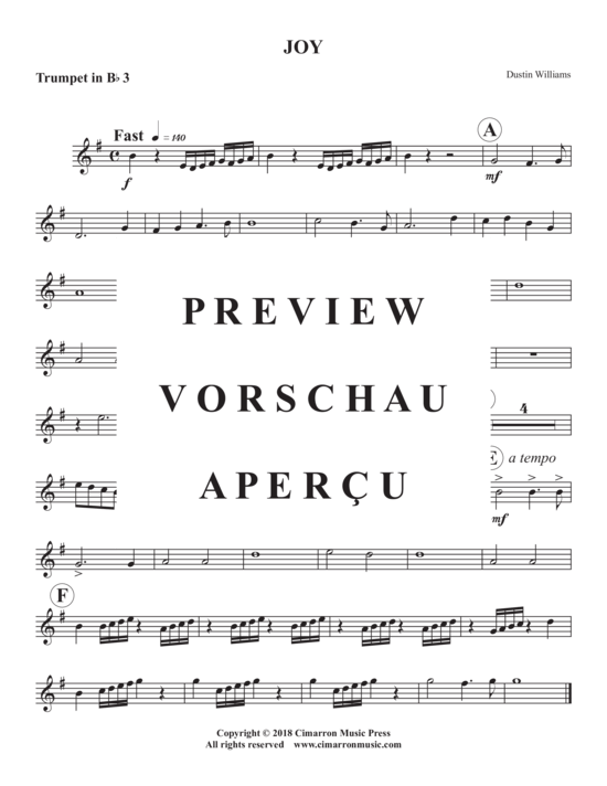 Produktgalerie: Seite 9 von 11 Joy (5x Trompete in B) , ,  (Quintett)