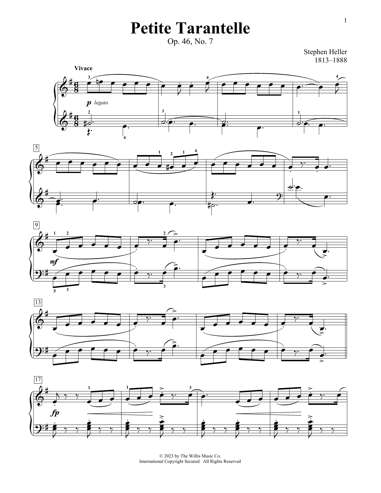 Product picture to: Petite Tarantelle, Op. 46, No. 7