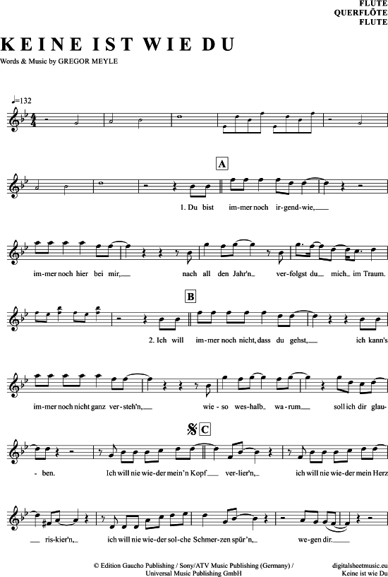 Product gallery: Page 1 of 4 Keine Ist Wie Du , Meyle, Gregor, (transverse flute)