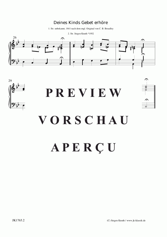 Produktgalerie: Seite 7 von 7 Deines Kind´s Gebet erhöre op.69 Nr.2, , Gemischter Chor, Soli + Orgel