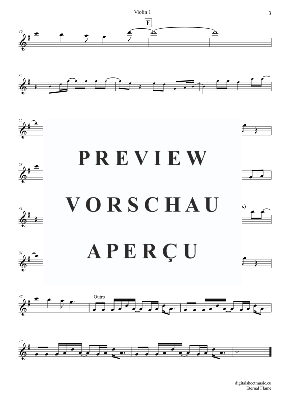 Produktgalerie: Seite 9 von 11 Eternal Flame, The Bangles, (Violinen Trio + Klavier)