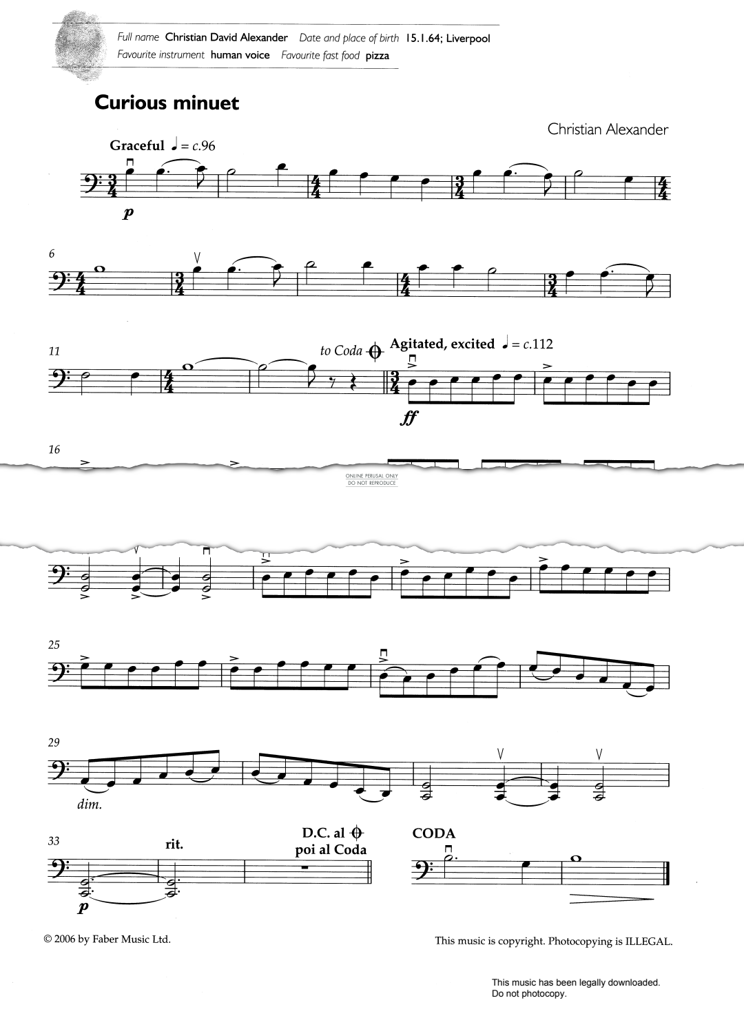 Produktgalerie: Seite 1 von 1 Curious Minuet, Christian Alexander, Klavier, Violoncello