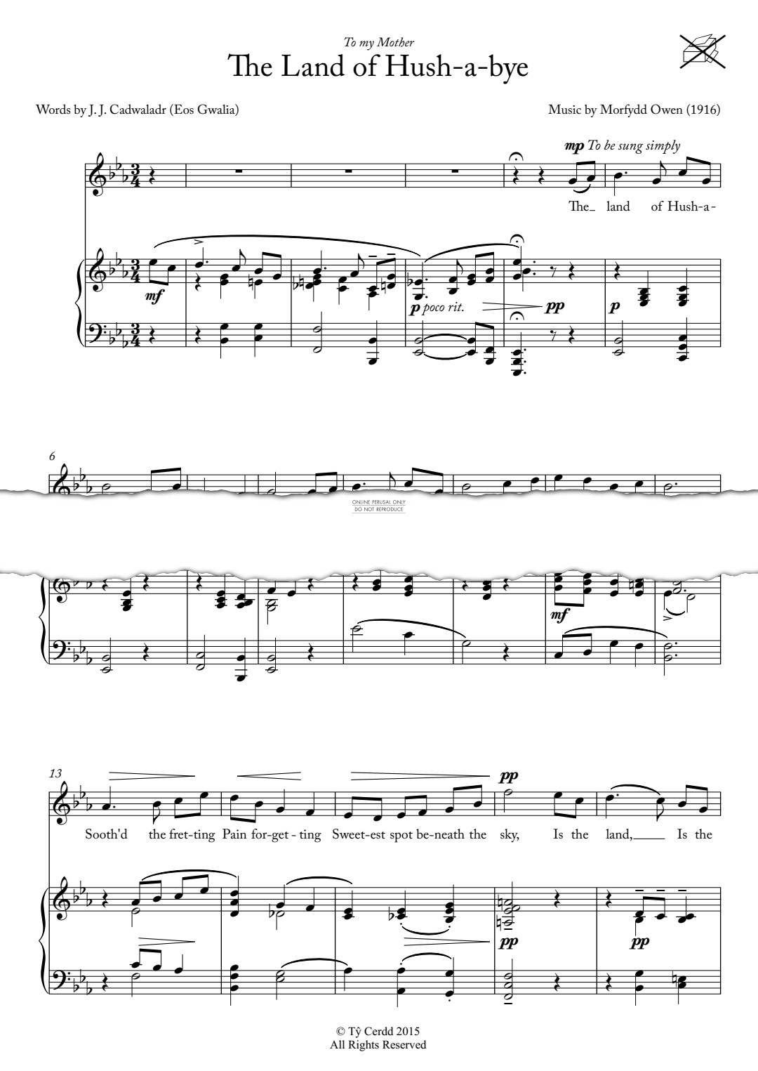 gallery: The Land of Hush-a-bye, Morfydd Owen, Gesang, Klavier