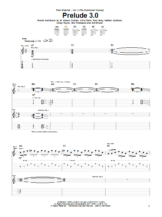 Produktgalerie: Seite 1 von 1 Prelude 3.0, Slipknot, Gitarre