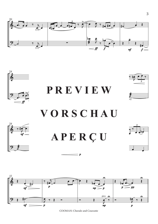 Product gallery: Page 4 of 7 Chorale and Courante , , (trumpet + double bass)
