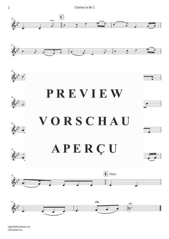 Product gallery: Page 8 of 11 Greensleeves, Simoni, Edward, (Klarinetten Trio + Klavier)