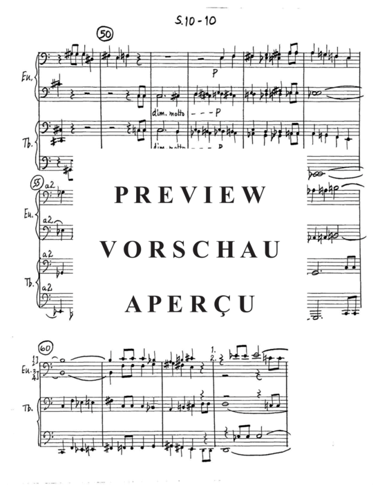 Produktgalerie: Seite 14 von 21 Sinfonia No. 10 , , (Tuba Ensemble EEEETTTT)