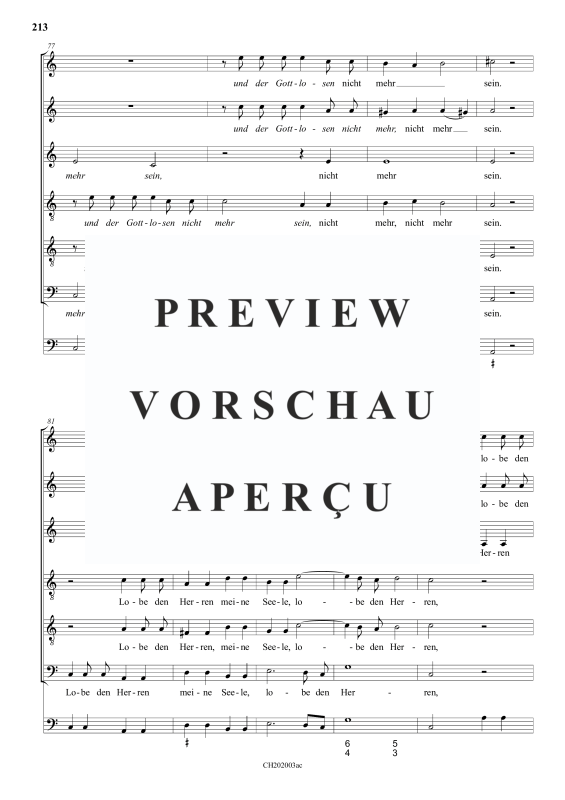 gallery: Alleluja, ich will dem Herren singen , , (Gemischter Chor 6-stimmig)
