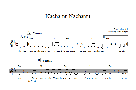 Product gallery: Page 1 of 1 Nachamu Nachamu, Steve Klaper