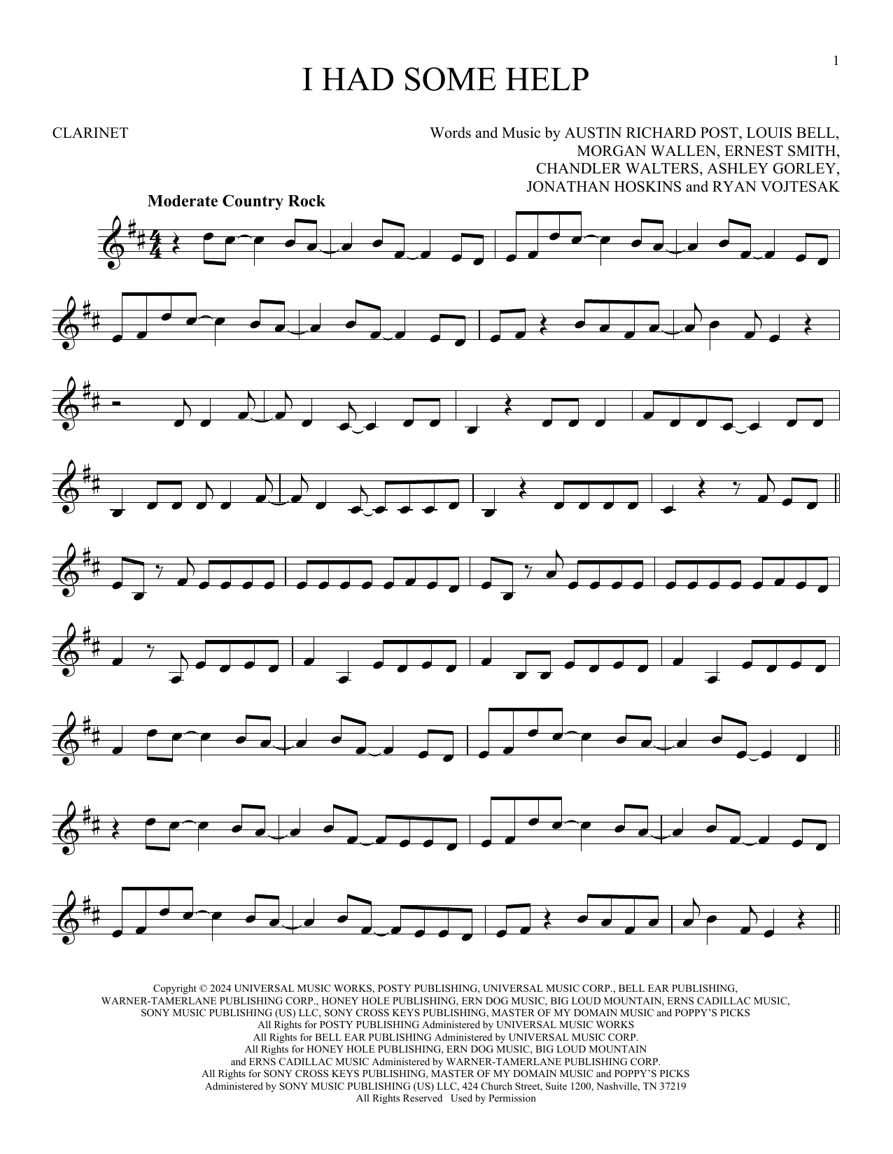 Product gallery: Page 1 of 1 I Had Some Help, Post Malone Feat. Morgan Wallen