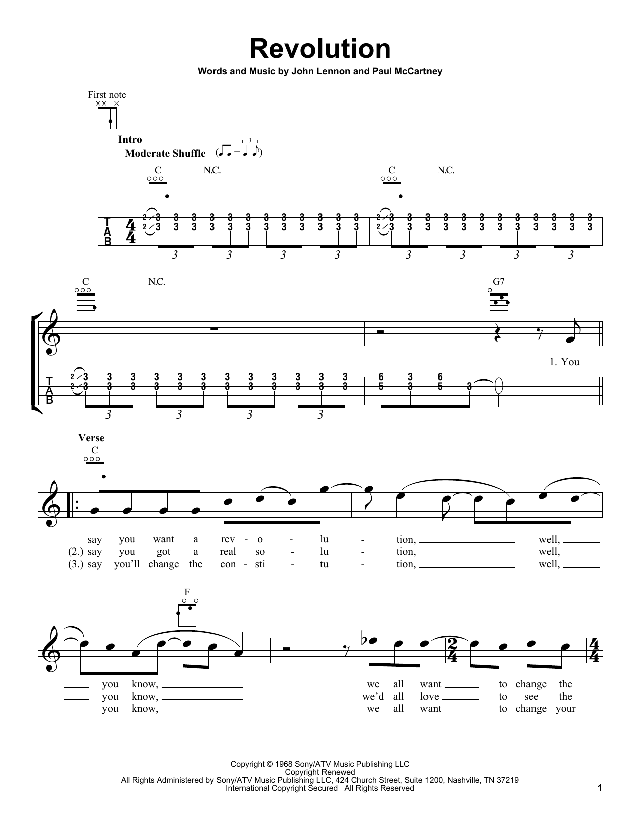 Product gallery: Page 1 of 1 Revolution, The Beatles