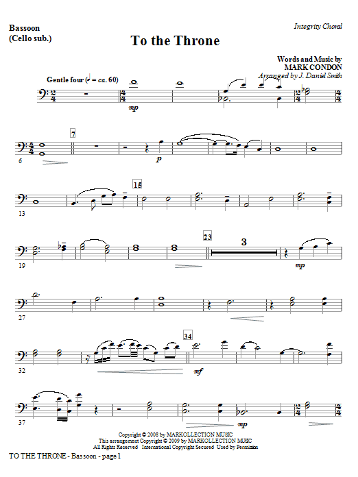 Produktgalerie: Seite 1 von 1 To The Throne - Keyboard String Reduction, J. Daniel Smith, Chor